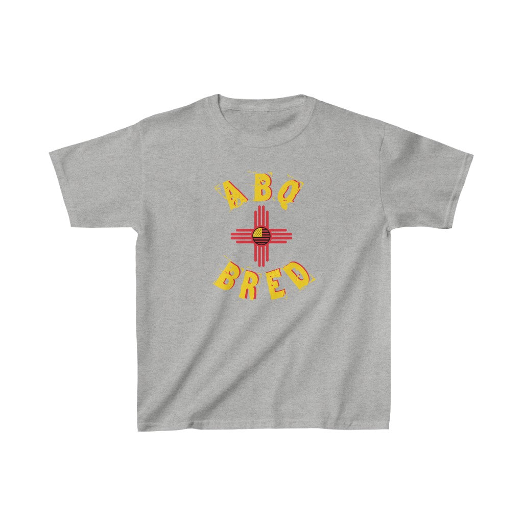 Albuquerque Bred - Yellow Red Scheme Kids Heavy Cotton Tee