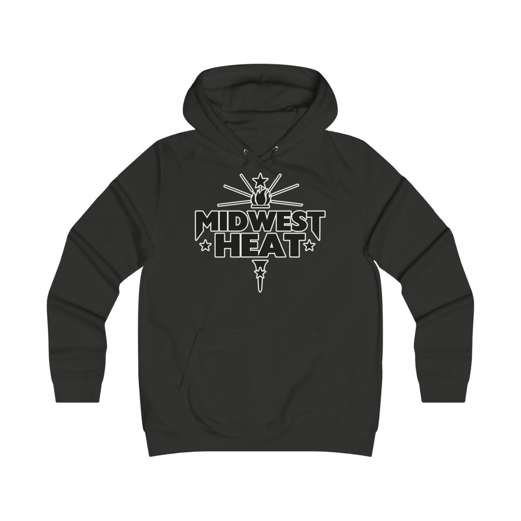Midwest Heat - Black Gold Scheme Girlie College Hoodie