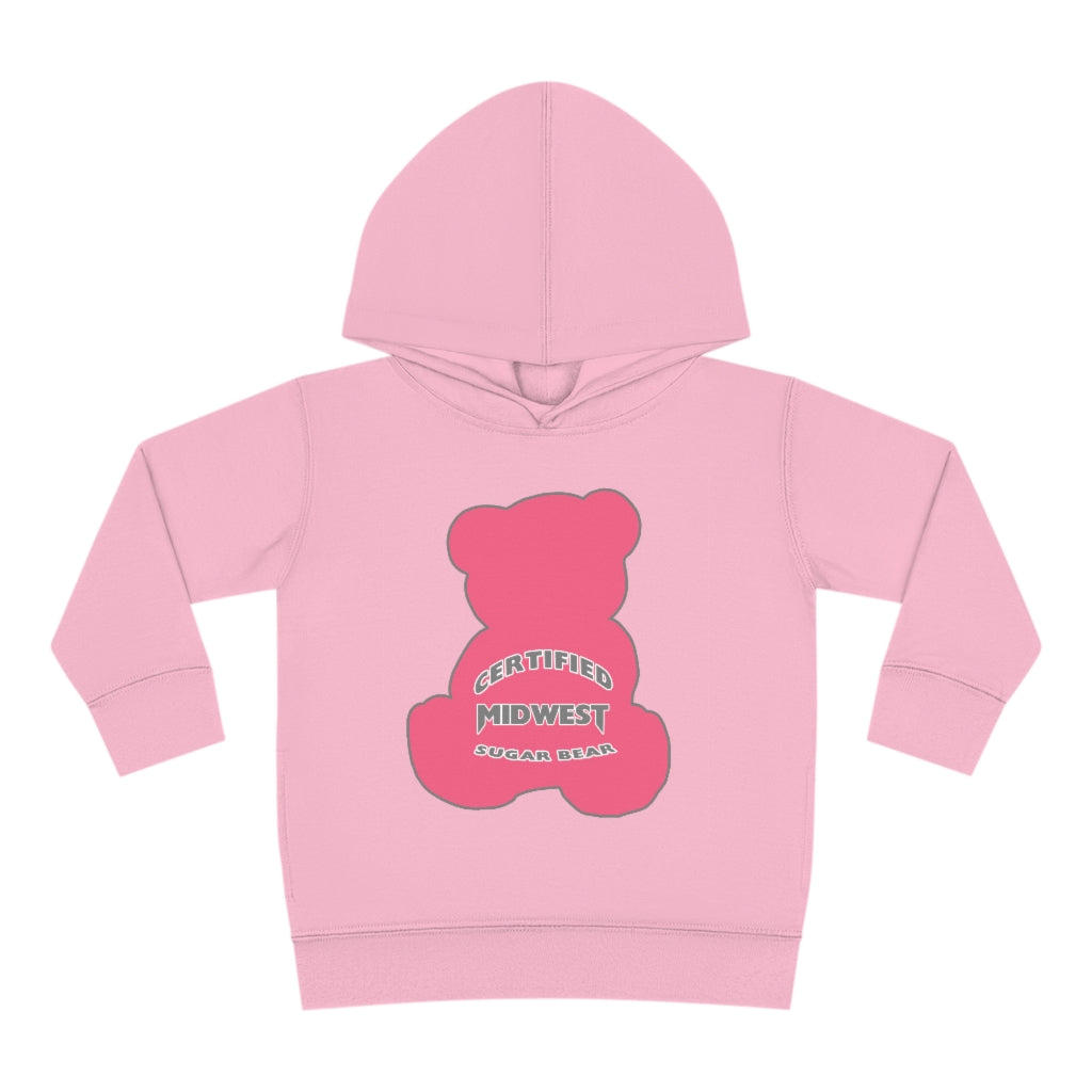 Certified Midwest Pink Sugar Bear Toddler Hoodie