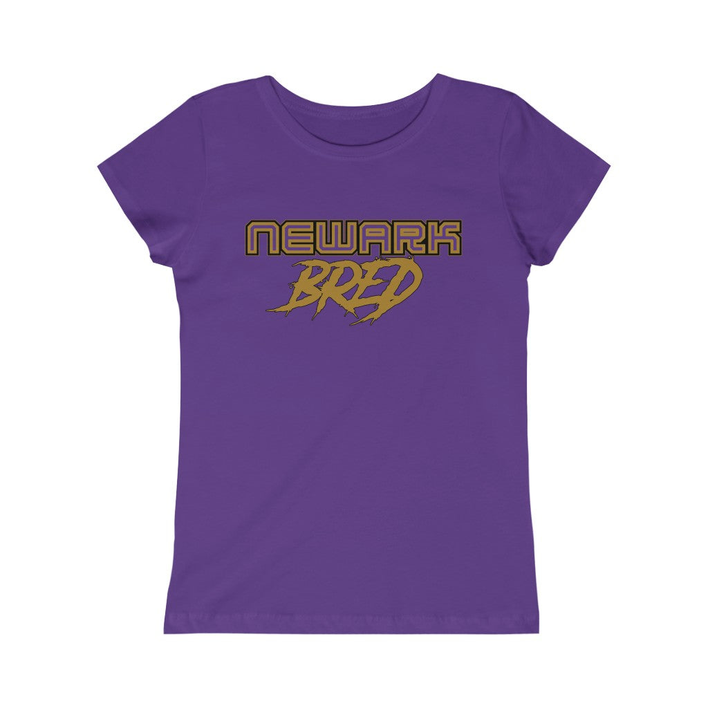 Newark Bred Black/Gold Girls Princess Tee