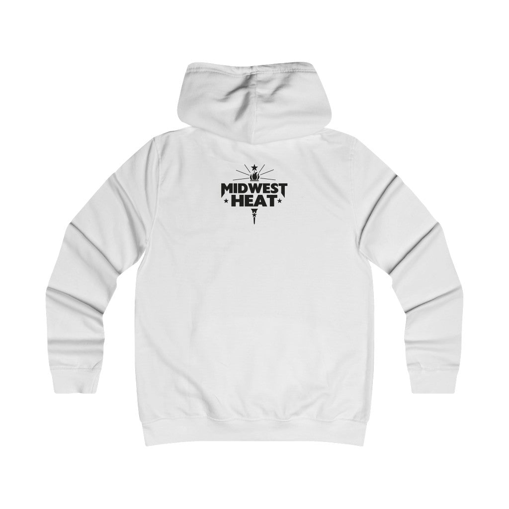 Midwest Heat - Black Gold Scheme Girlie College Hoodie