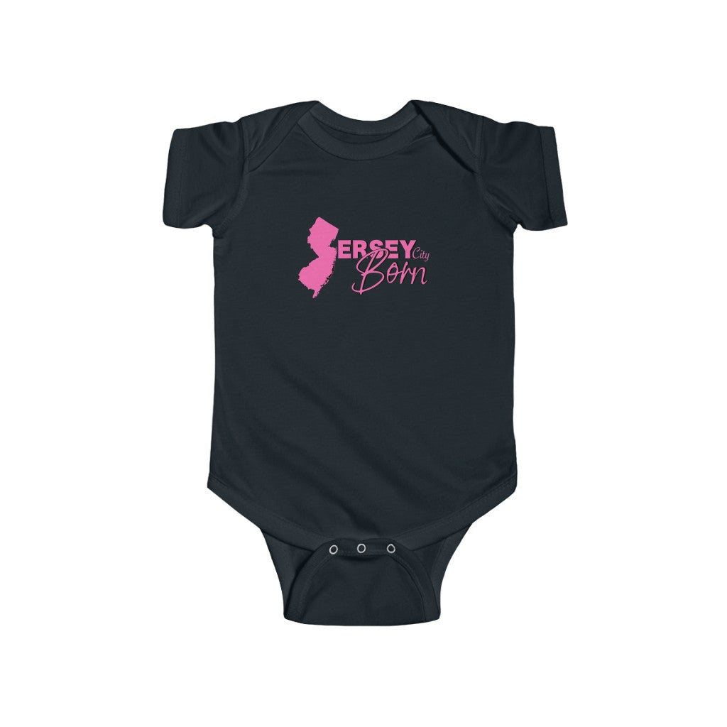 Jersey City Born - Pink Scheme Onesie