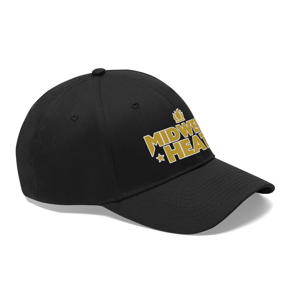 Midwest Heat - Gold Stitch Unisex Twill Hat