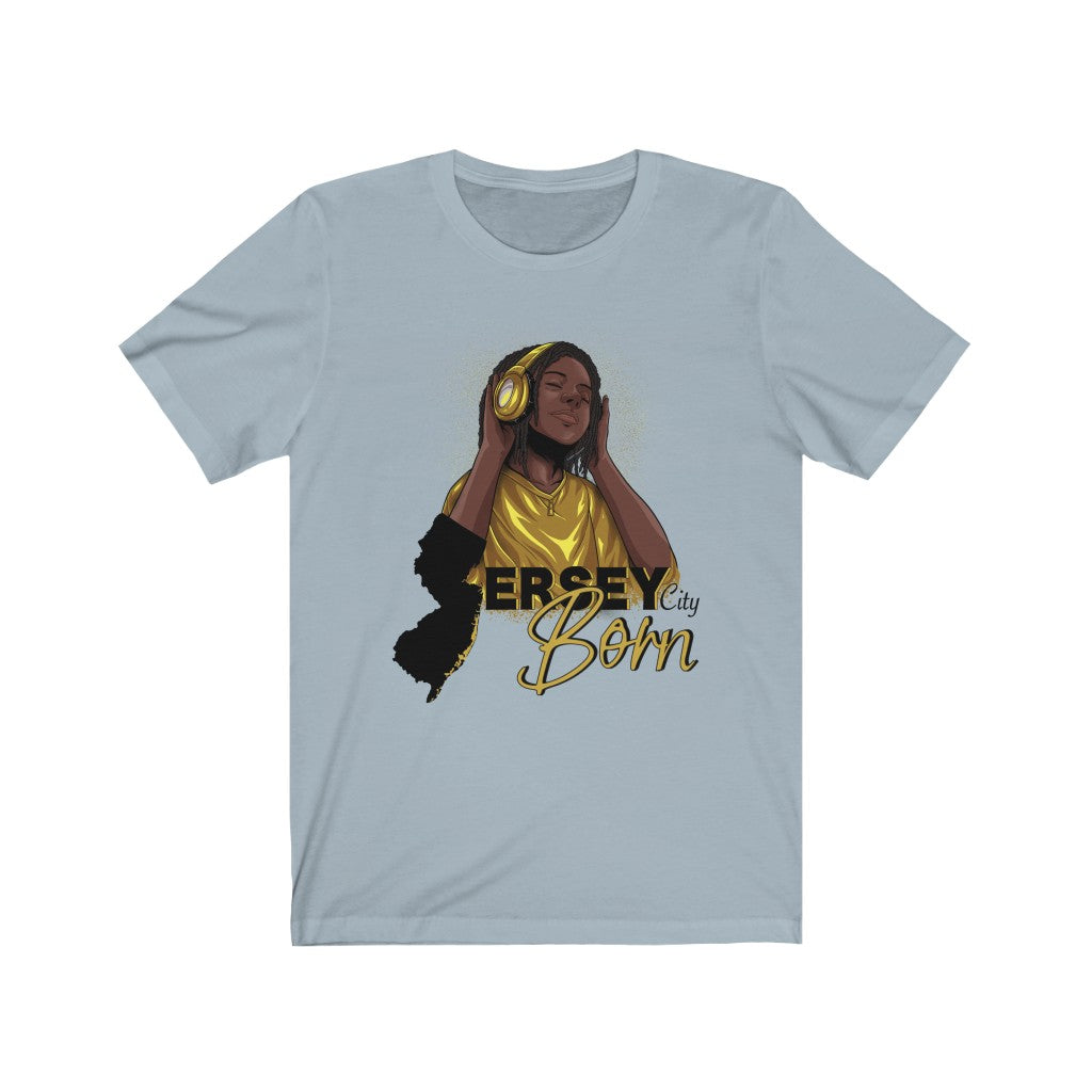 Jersey City Born - Black/Gold Locks Youth Locks Tee