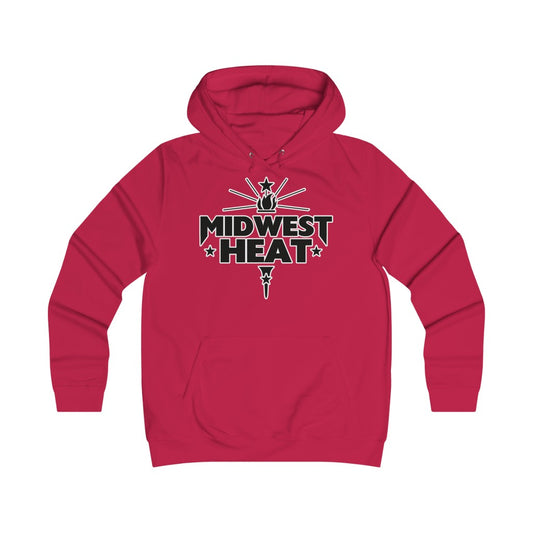 Midwest Heat - Black Gold Scheme Girlie College Hoodie