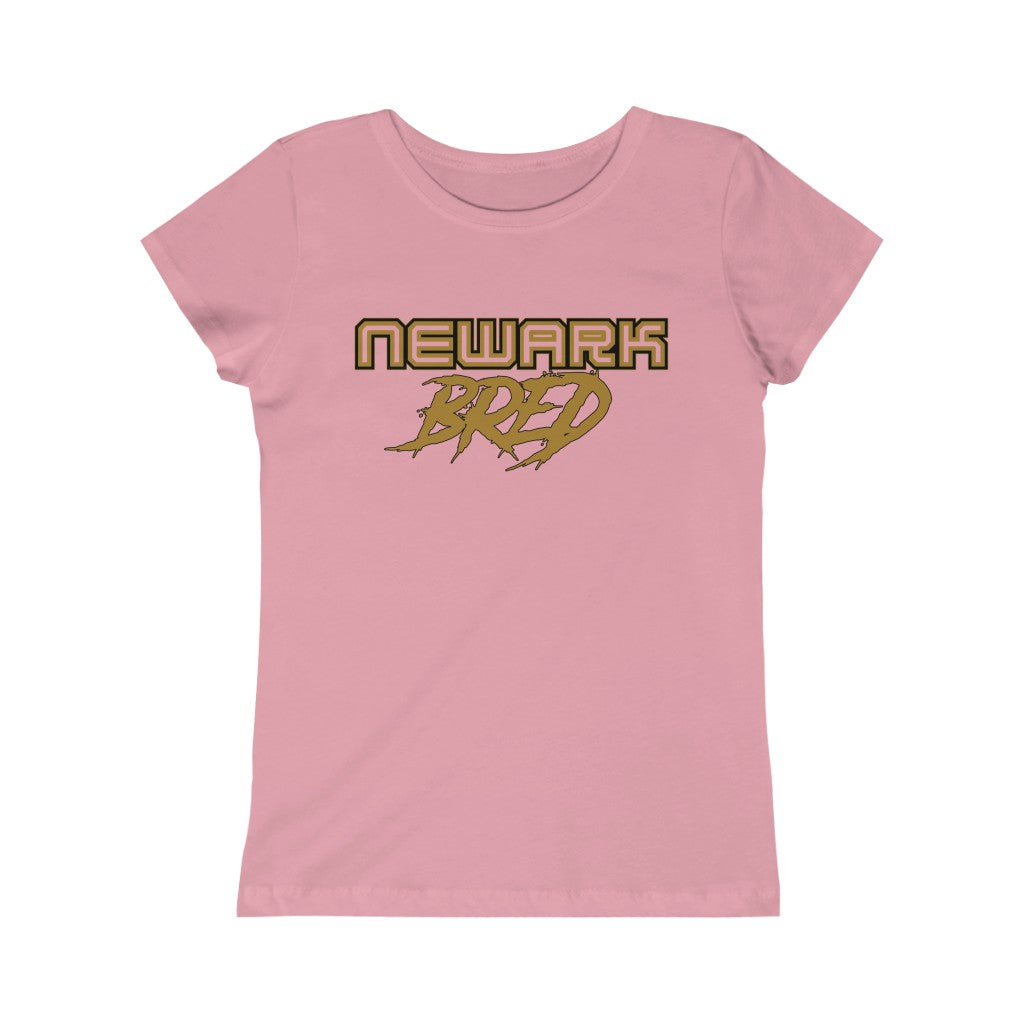 Newark Bred Black/Gold Girls Princess Tee