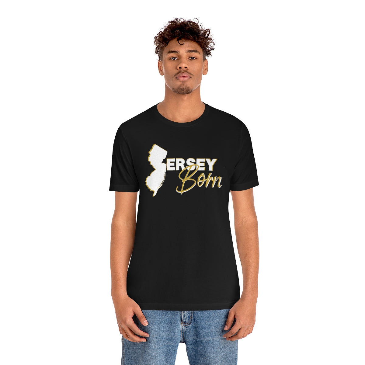 Jersey Born White Gold Scheme Tee - Unisex