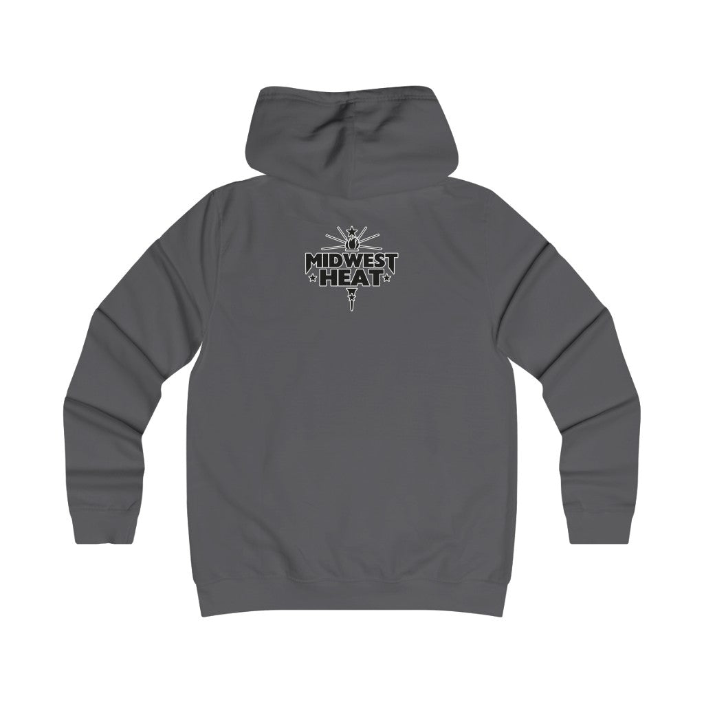 Midwest Heat - Black Gold Scheme Girlie College Hoodie