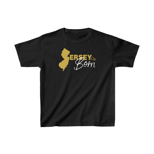 Jersey City Born - Gold Scheme Kids Heavy Tee *