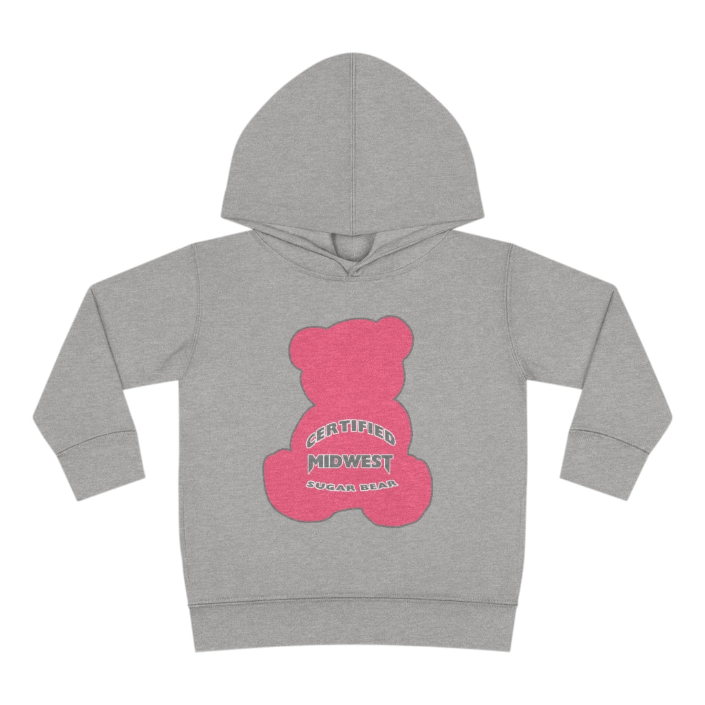 Certified Midwest Pink Sugar Bear Toddler Hoodie