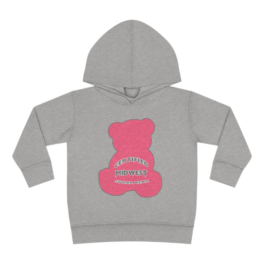 Certified Midwest Pink Sugar Bear Toddler Hoodie