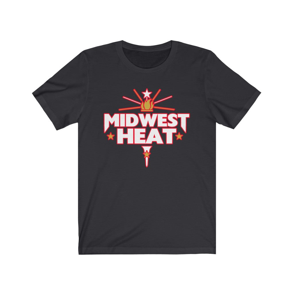 Midwest Heat  - White Red Scheme Unisex Tee