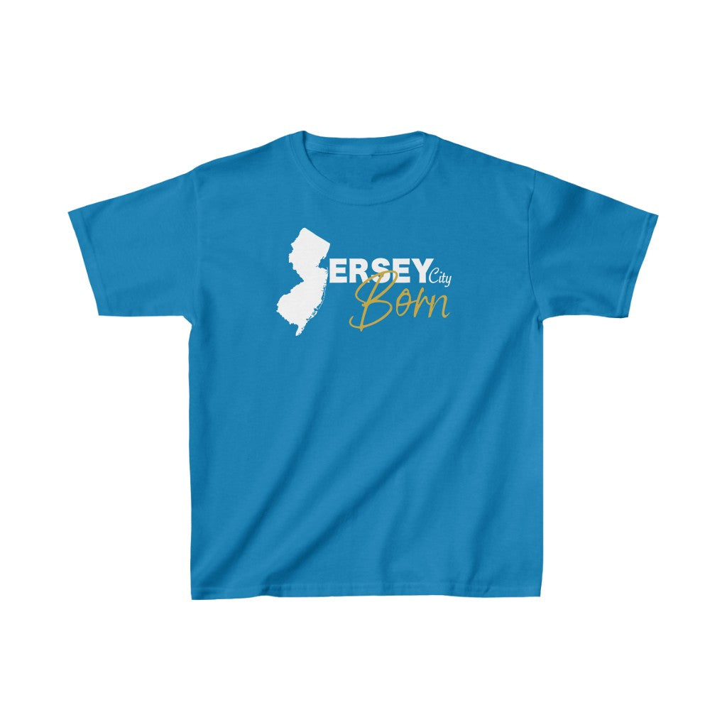 Jersey City Born - White Gold Kids Heavy Tee