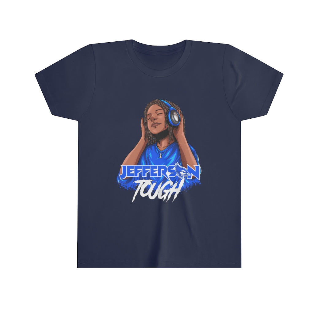 Jefferson Tough - Blue Locks Tee - Wht.