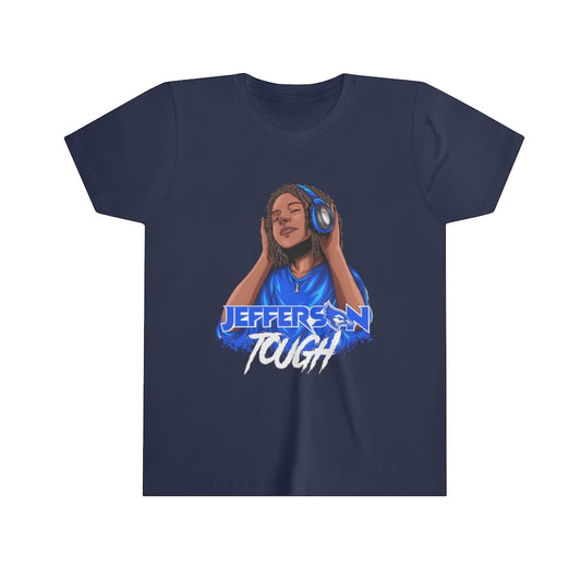 Jefferson Tough - Blue Locks Tee - Wht.