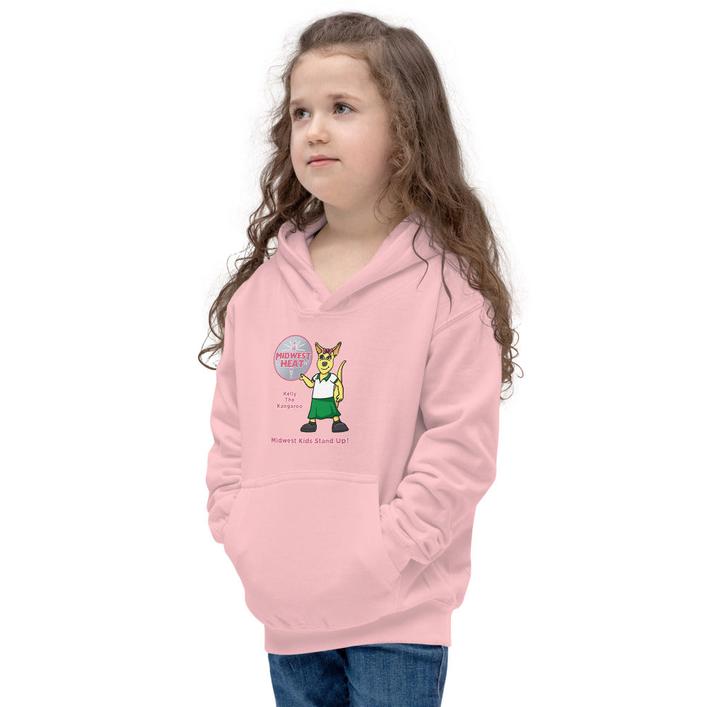 Midwest Heat - Kelly the Kangaroo Kids Hoodie
