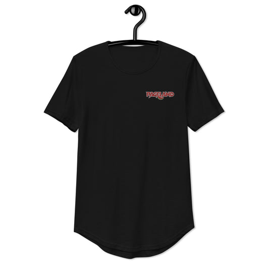 Pageland Men's Embroidered Curved Hem T-Shirt