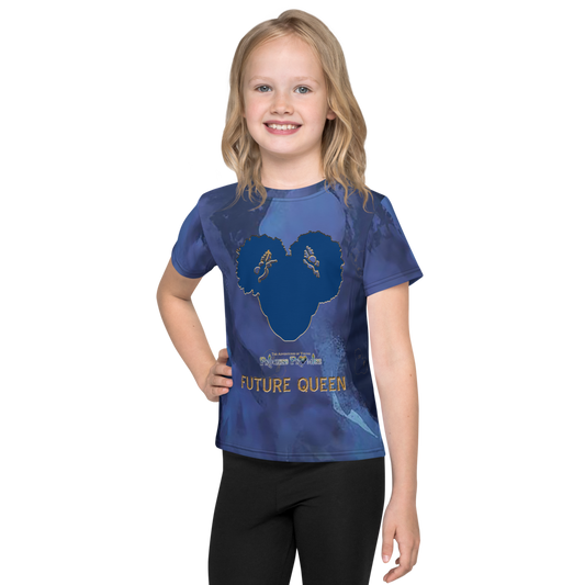 Young Princess Promise Allover Print - Blue Silhouette - Audio Tee