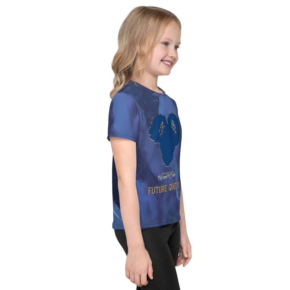 Young Princess Promise Allover Print - Blue Silhouette - Audio Tee
