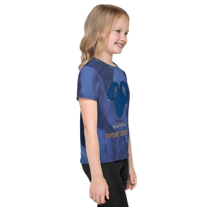 Young Princess Promise Allover Print - Blue Silhouette - Audio Tee