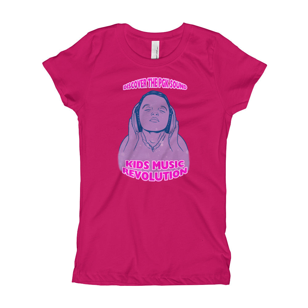 Discover the PGK Sound Girl's Smart-Tee (Hot Pink Front)