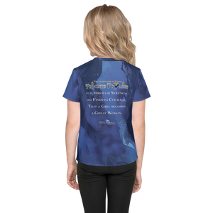 Young Princess Promise Allover Print - Blue Silhouette - Audio Tee