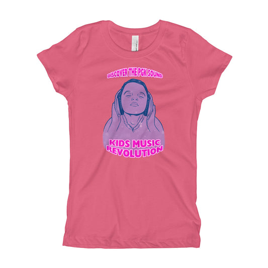 Discover the PGK Sound Girl's Smart-Tee (Hot Pink Front)