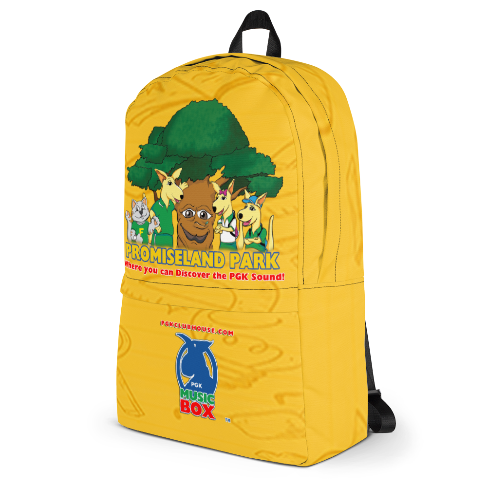 Promiseland Park's Yellow Print Audio Backpack