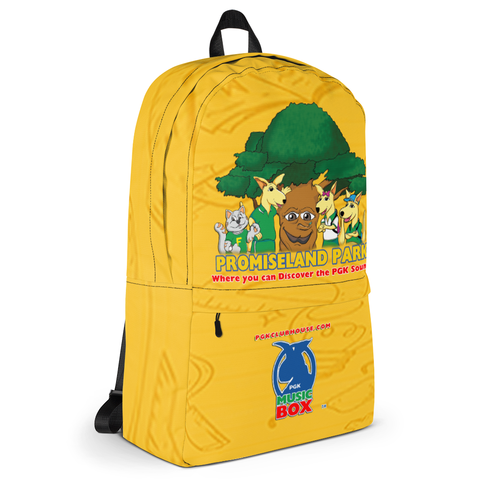 Promiseland Park's Yellow Print Audio Backpack