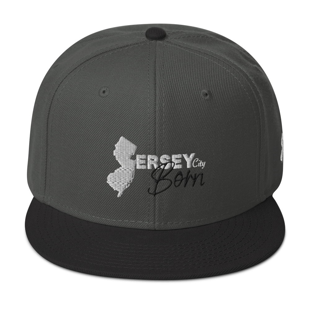 Jersey City Born - BW Script Snapback Hat *