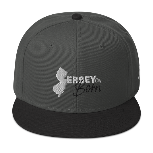 Jersey City Born - BW Script Snapback Hat *