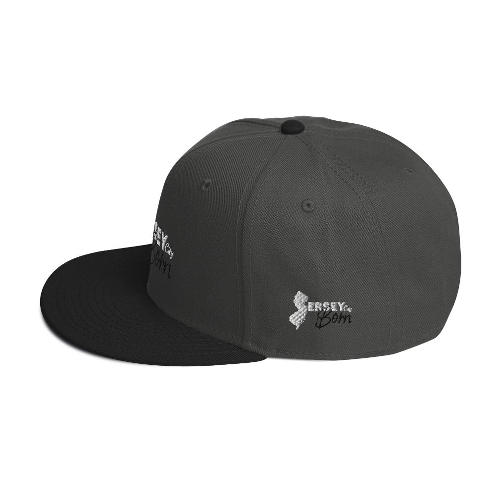 Jersey City Born - BW Script Snapback Hat *