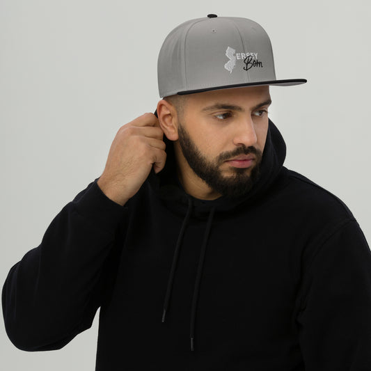 Jersey City Born BW Trim Snapback