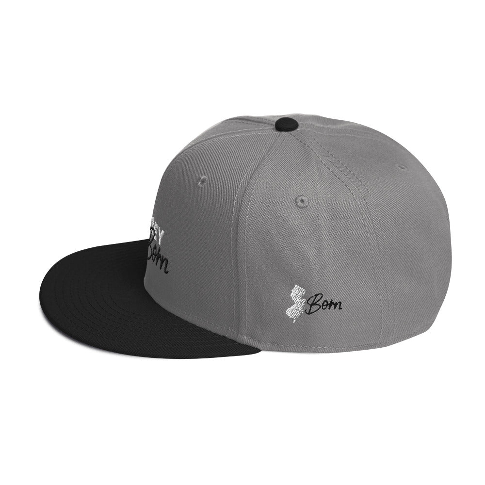Jersey City Born BW Trim Snapback