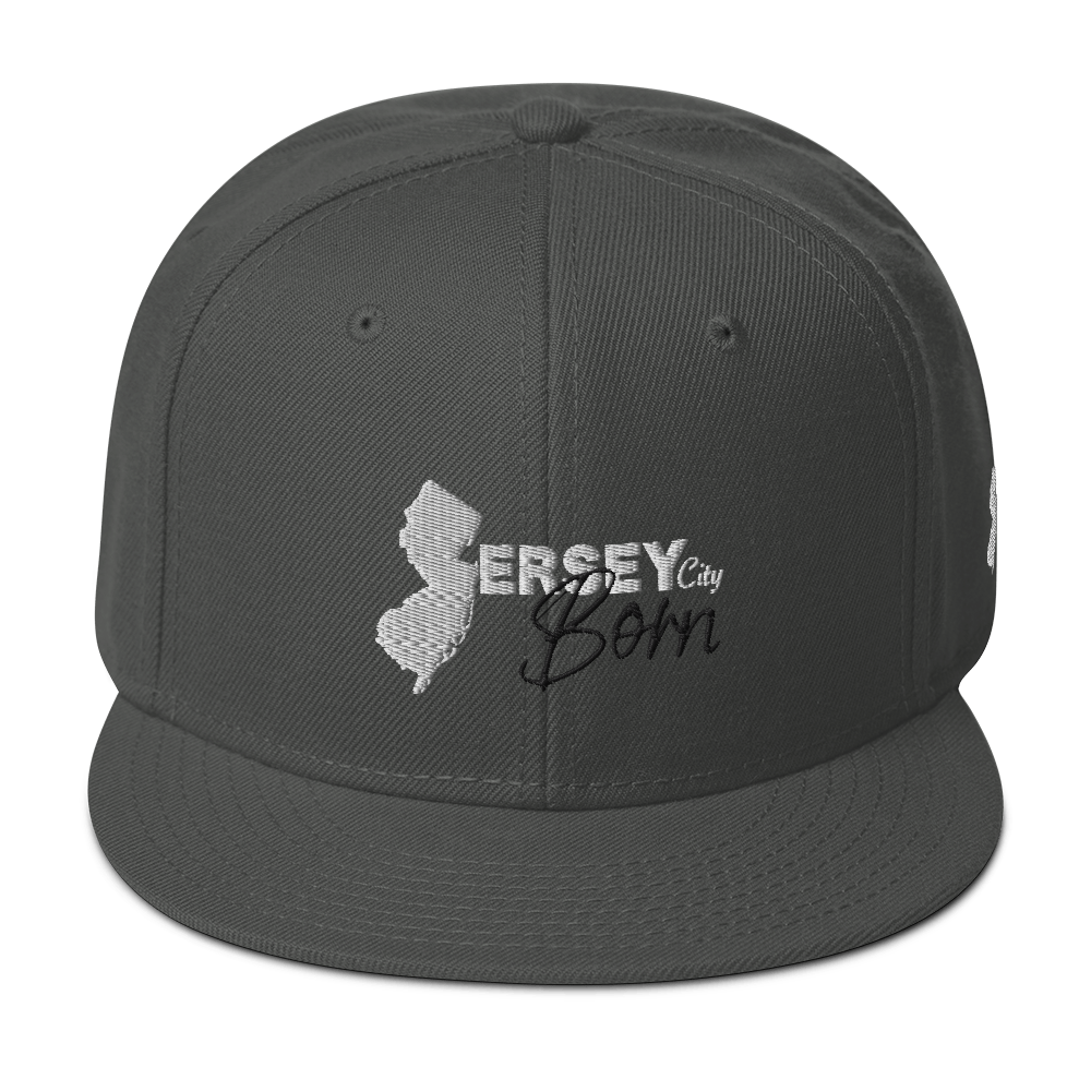 Jersey City Born - BW Script Snapback Hat *