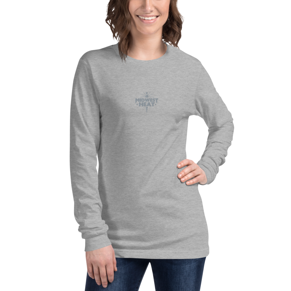 Midwest Heat - Gray Stitch Long Sleeve