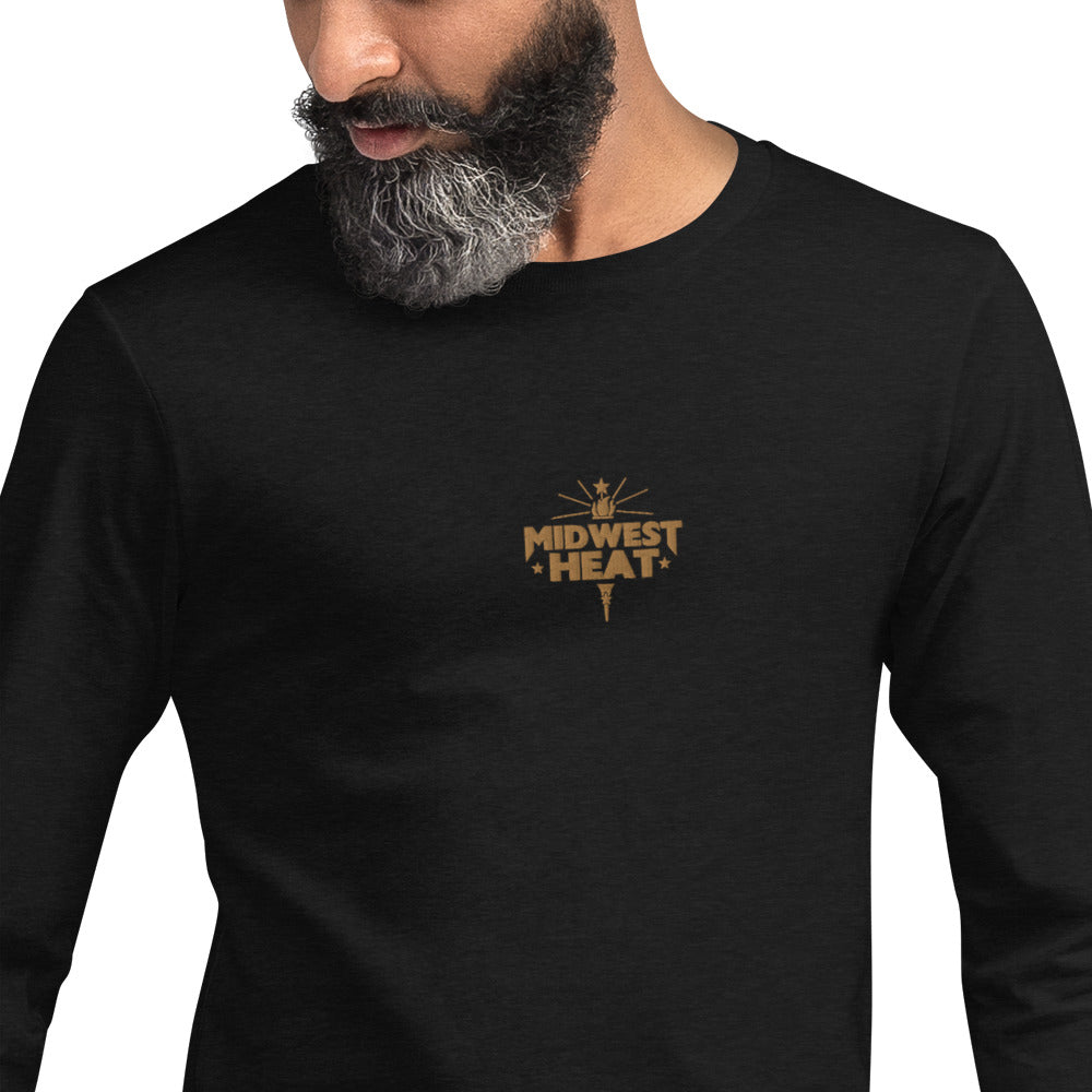 Midwest Heat - Gold Stitch Unisex Long Sleeve Tee