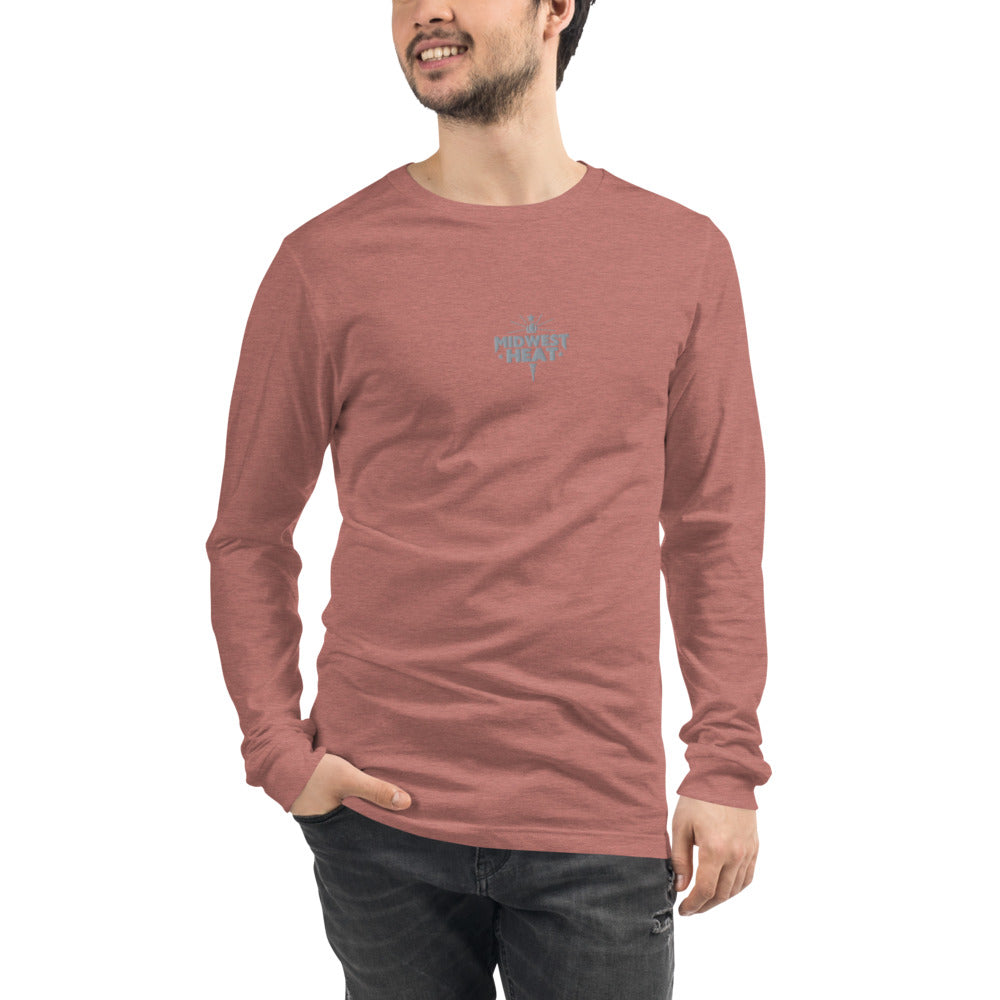 Midwest Heat - Gray Stitch Unisex Long Sleeve Tee