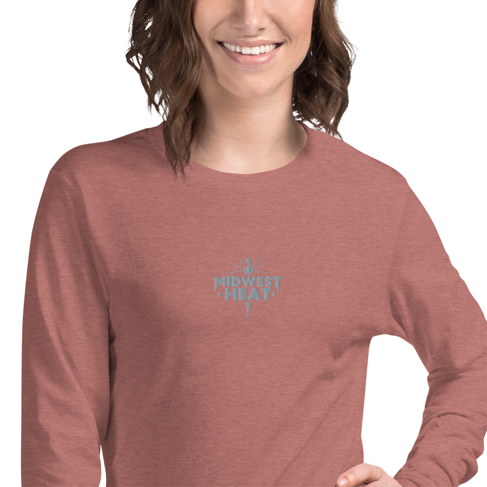 Midwest Heat - Gray Stitch Long Sleeve