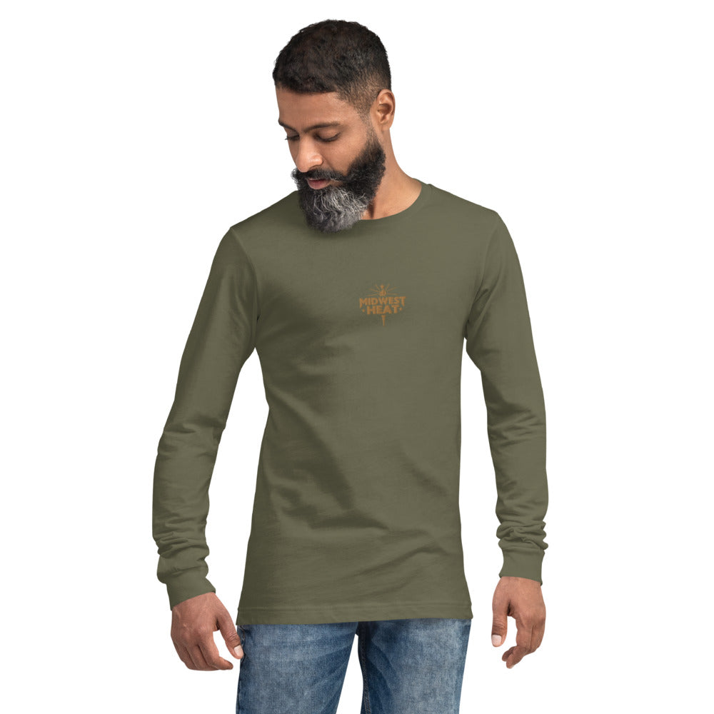 Midwest Heat - Gold Stitch Unisex Long Sleeve Tee