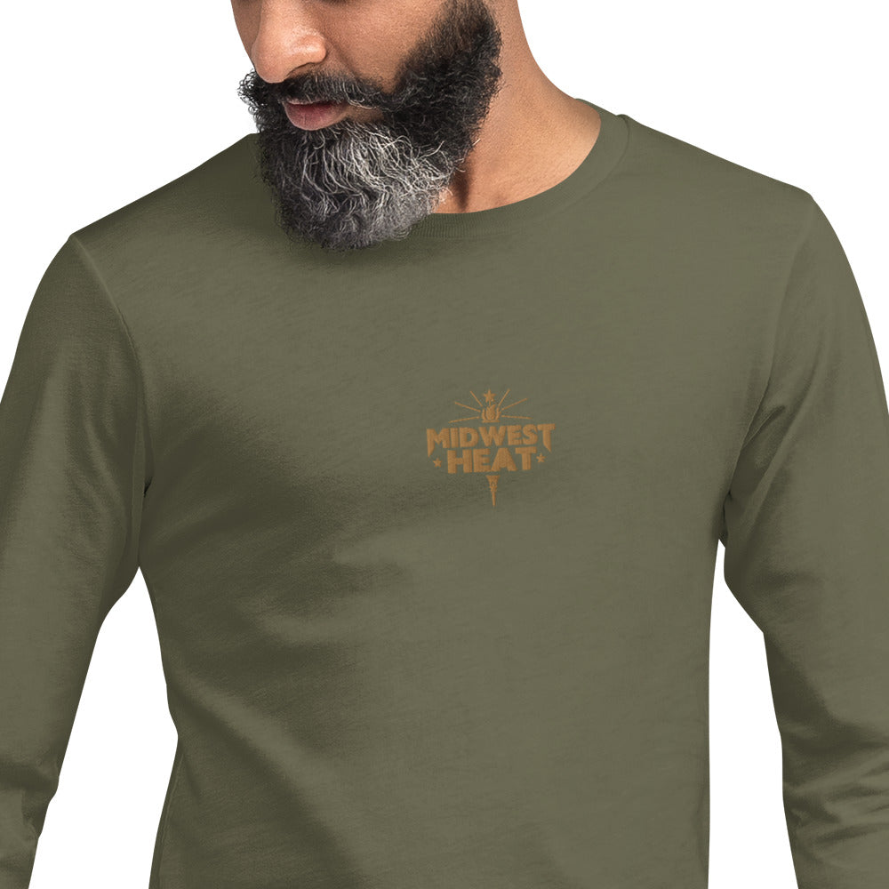 Midwest Heat - Gold Stitch Unisex Long Sleeve Tee