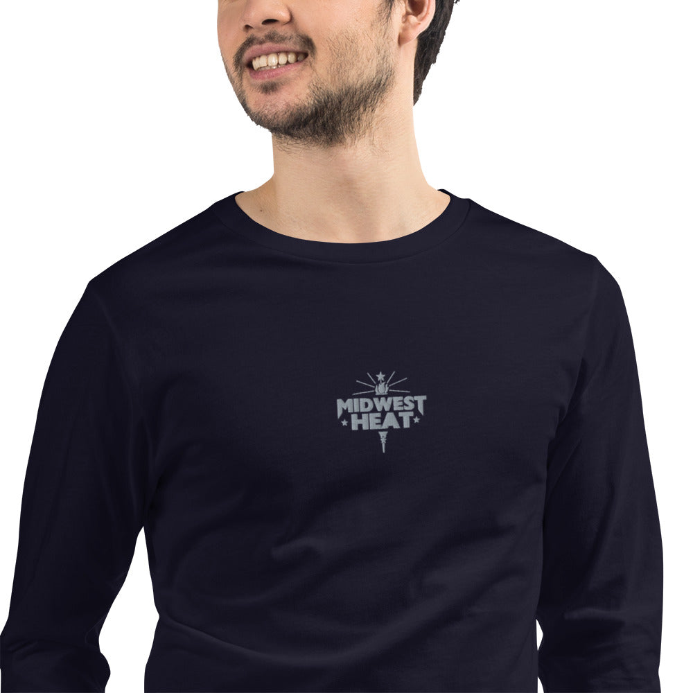 Midwest Heat - Gray Stitch Unisex Long Sleeve Tee