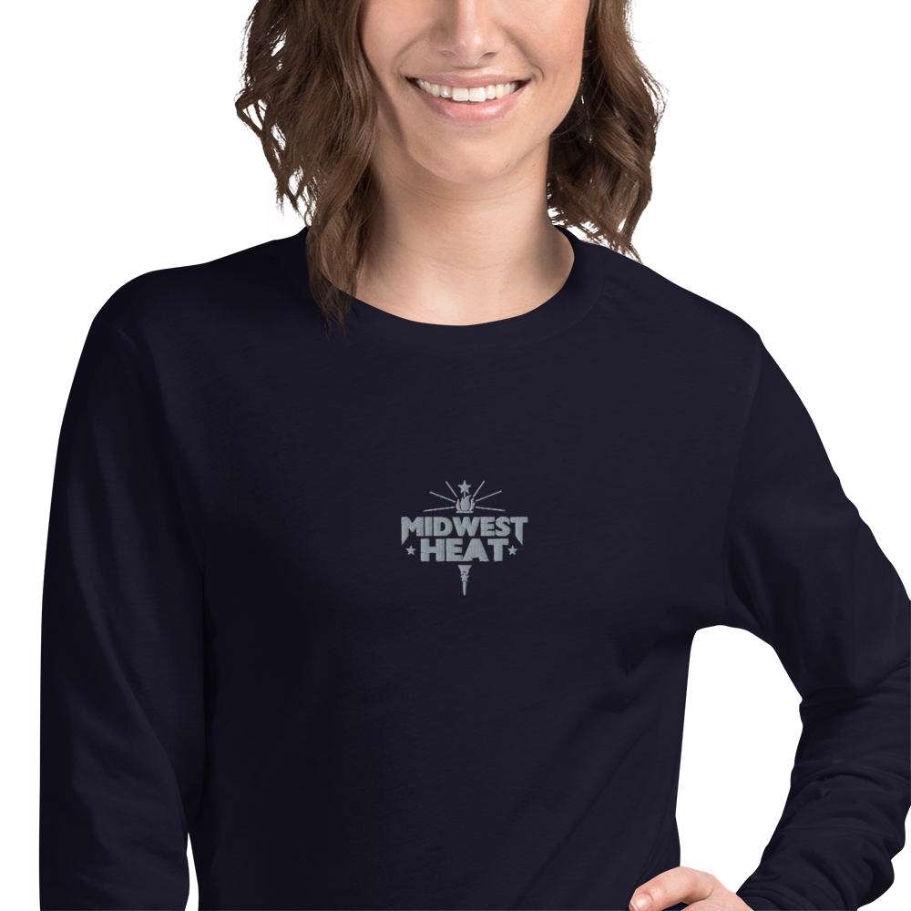 Midwest Heat - Gray Stitch Long Sleeve