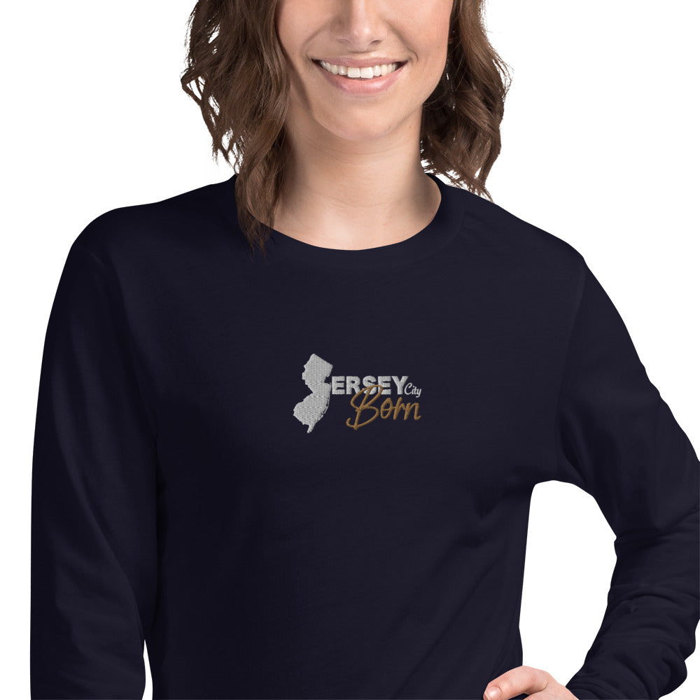 Jersey City Born - Unisex Long Sleeve Tee