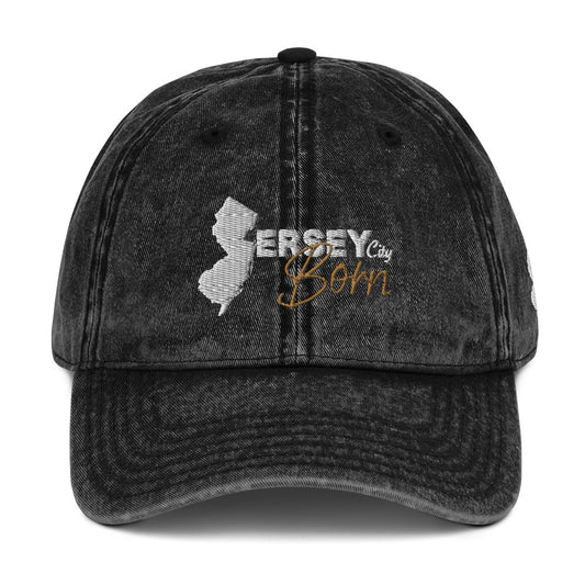 Jersey City Born - Vintage Cotton Twill Cap