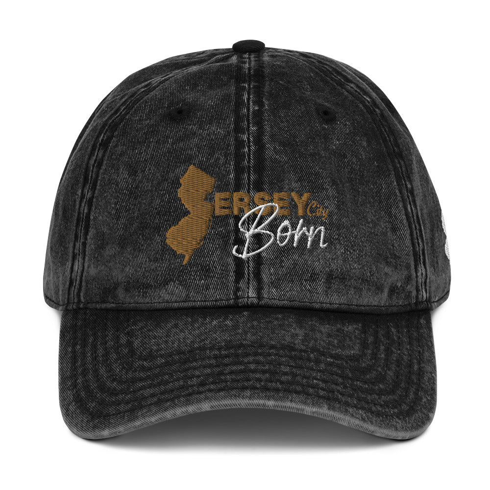 Jersey City Born - Vintage Cotton Twill Cap