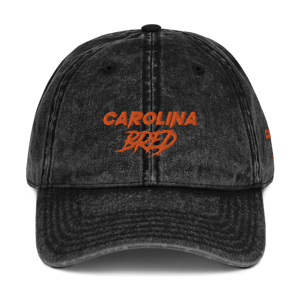 Carolina Bred - Orange Trim Vintage Twill Cap
