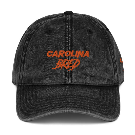 Carolina Bred - Orange Trim Vintage Twill Cap