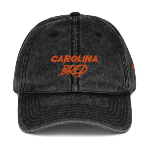 Open image in slideshow, Carolina Bred - Orange Trim Vintage Twill Cap
