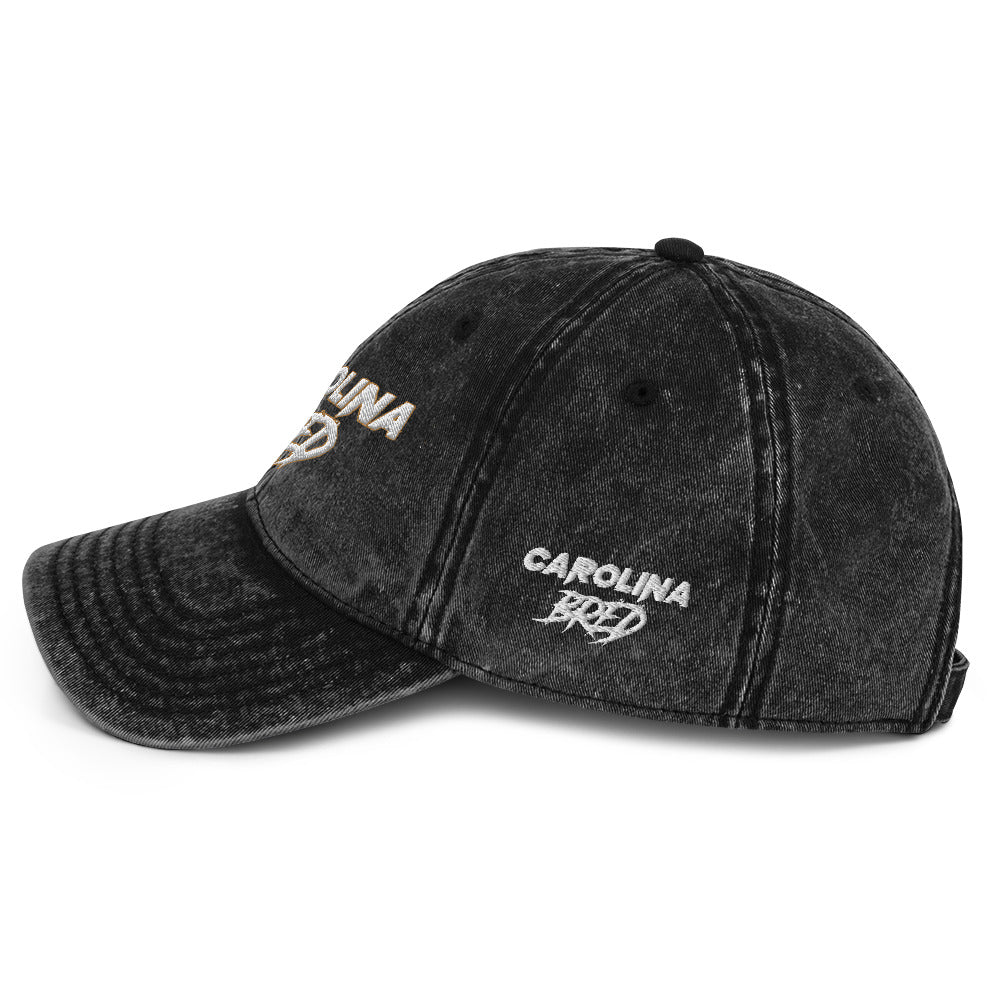 Carolina Bred - White Trim Vintage Twill Cap
